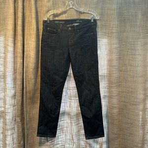 JCrew Toothpick 29 ankle dark wash jeans